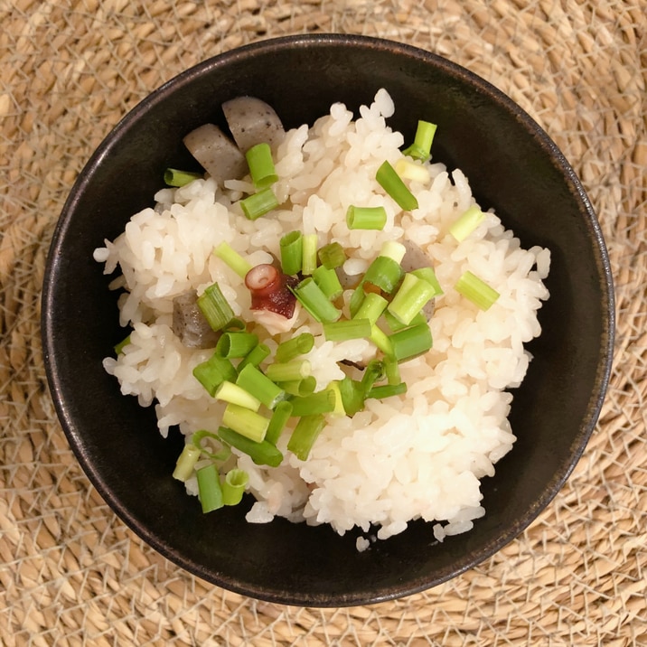 *超簡単*タコとこんにゃくの炊き込みご飯